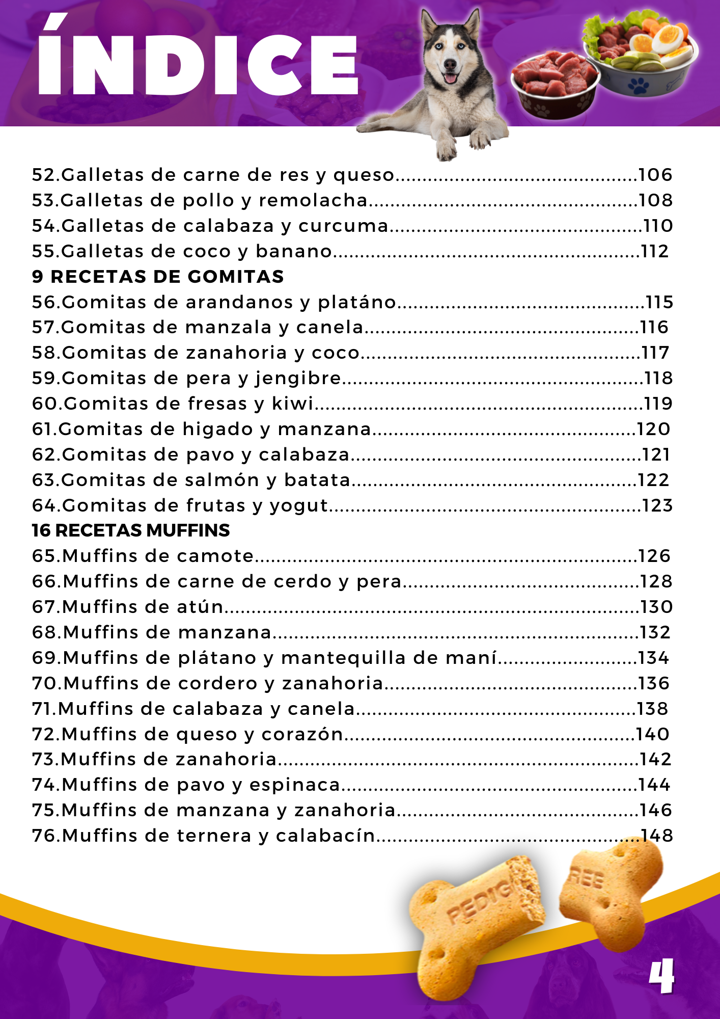 Menú Canino | 150 Recetas Caseras para Perros | Descarga Inmediata